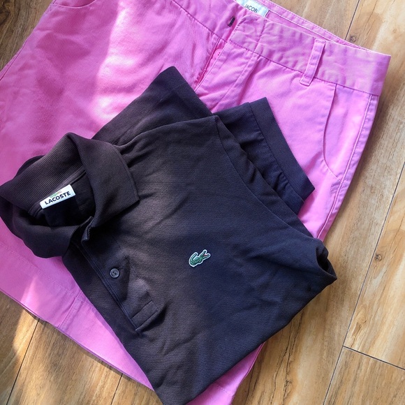 🐊Authentic LACOSTE Polo Brown Short Sleeves Shirt - Picture 15 of 16